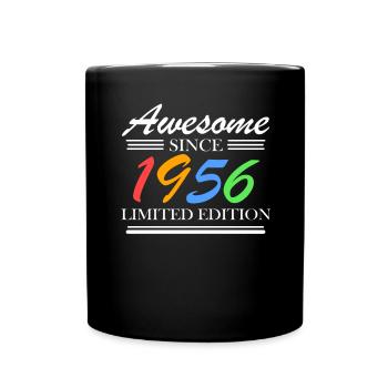 1956 - Born 1956 - Full Colour Mug - black - Front