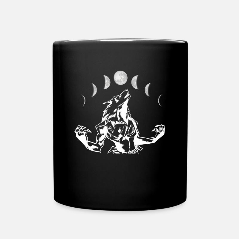 Moon Werewolf Shirt Cadeau - Mug uni - noir