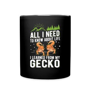 Gecko Cadeau Léopard Gecko - Mug uni - noir - Devant