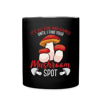 Champignon Collecte de champignons Spot Humour Champis - Mug uni - noir - Devant