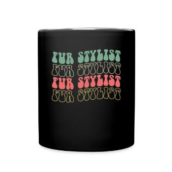 Pour Styliste Chien Coiffeur Chemise Cadeau - Mug uni - noir - Devant