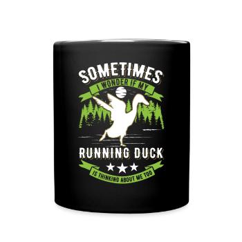 Indian Running Duck Bouteille cadeau Canard Canard - Mug uni - noir - Devant