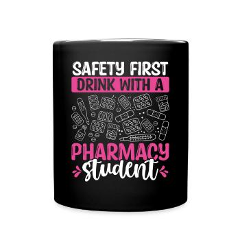 Pharmacy School Graduation Future Pharmacist - Full Colour Mug - black - Front