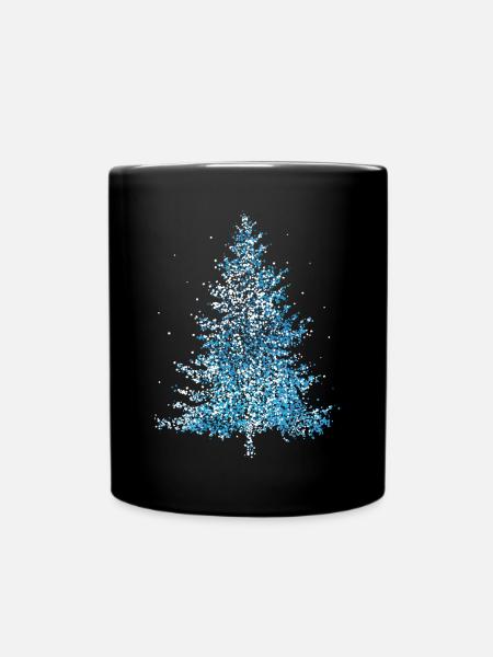 Christmas tree Christmas tree Christmas tree Christmas tree - Full Colour Mug - black