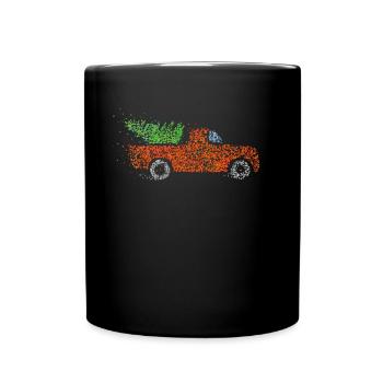 Christmas tree Christmas tree Christmas Eve Christmas tree - Full Colour Mug - black - Front