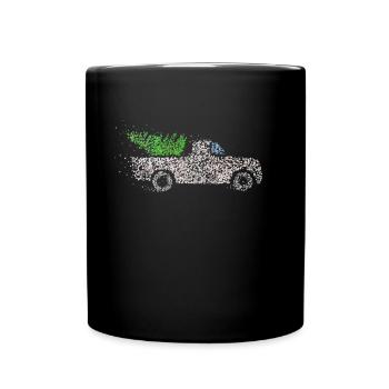 Christmas tree Christmas tree Christmas tree Xmas - Full Colour Mug - black - Front