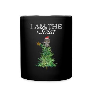 Chats Catmas Arbre de Noël Arbre de Noël Star - Mug uni - noir - Devant
