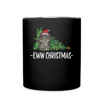 Anti Noël Noël Grouch Chats Noël - Mug uni - noir - Devant