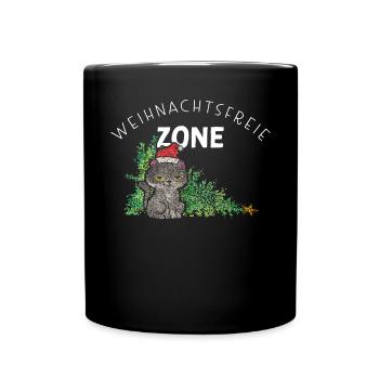 Anti Christmas Christmas Muffle Christmas Tree - Full Colour Mug - black - Front