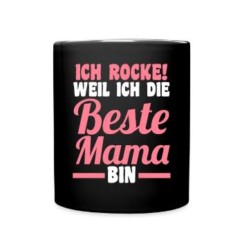 Mutter Mama - Tasse einfarbig - Schwarz - Vorne