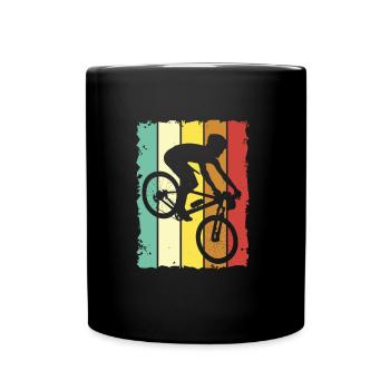 Vélo - vététiste rétro vintage - Mug uni - noir - Devant