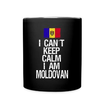 I can not Keep Calm I am Moldovan - Full Colour Mug - black - Front