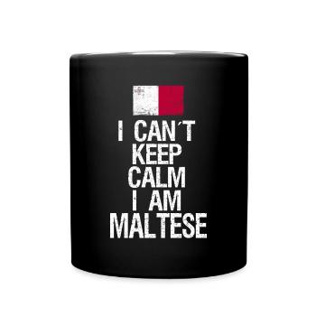 I can not Keep Calm I am Mateser - Tasse einfarbig - Schwarz - Vorne