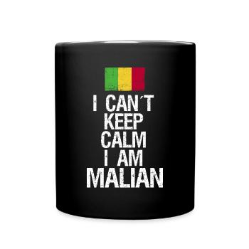 I can not Keep Calm I am Malier - Full Colour Mug - black - Front