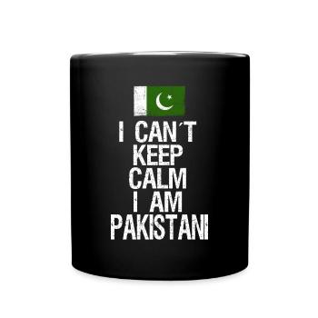 I can not Keep Calm I am Pakistani - Full Colour Mug - black - Front