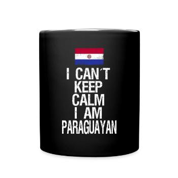 Je n’arrive pas à garder mon calme Je suis Paraguayen - Mug uni - noir - Devant