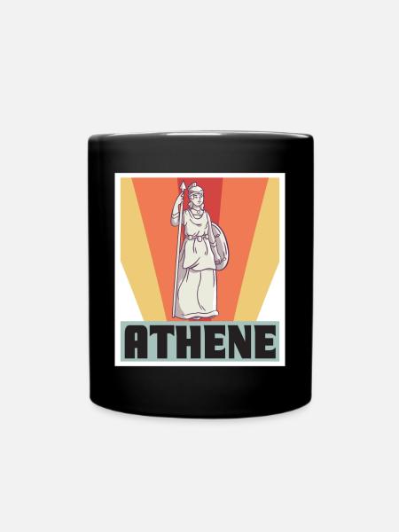 Athéna Grèce Dieu Mythologie grecque - Mug uni - noir