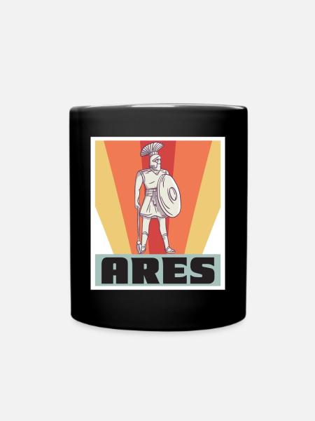 Ares Griechenland Gott Griechische Mythologie Anti - Tasse einfarbig - Schwarz