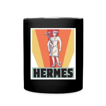 Hermes Greece God Greek mythology - Full Colour Mug - black - Front