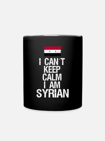 I can not Keep Calm I am Syrier - Tasse einfarbig - Schwarz