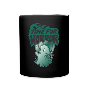 Horror Scary Ghost Halloween Party Night - Full Colour Mug - black - Front