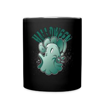 Halloween Geist Fête Horreur Boo Fantôme - Mug uni - noir - Devant