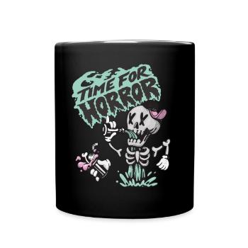 Skeleton Undead Halloween Party Nightmare Hallowee - Full Colour Mug - black - Front