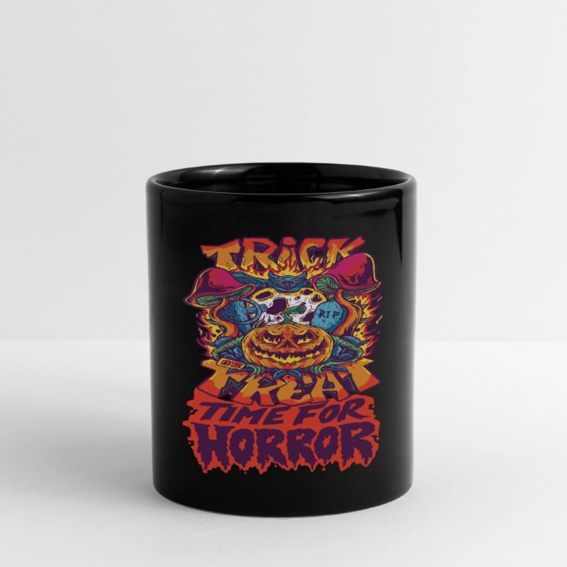 Süßes oder Saures Horror Scary Halloween Kostüm Pu Tasse einfarbig
