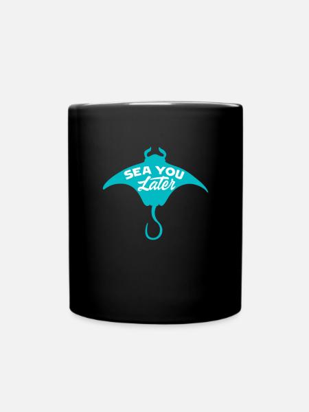 Meeresbiologie - Tasse einfarbig - Schwarz