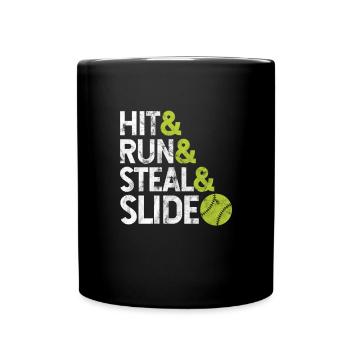 Softball - Mug uni - noir - Devant