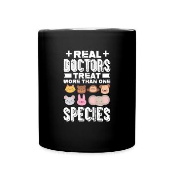 Tierarzt - Tasse einfarbig - Schwarz - Vorne