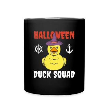 Halloween Rubber Duck Squad Hunting Hunter Cruise Sc - Full Colour Mug - black - Front