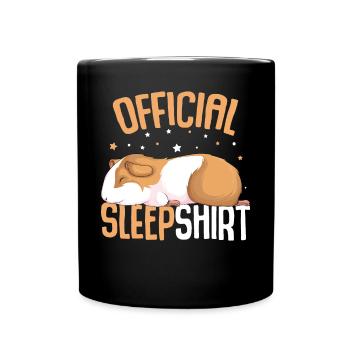 Chemise de couchage Hamster - Mug uni - noir - Devant