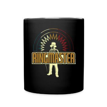 Ringmaster Circus Entertainer - Full Colour Mug - black - Front