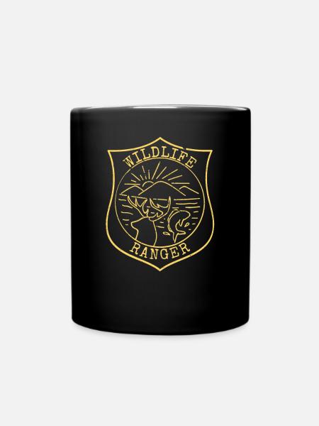 Wildlife Ranger Park Officer Game Warden Agent Na - Full Colour Mug - black