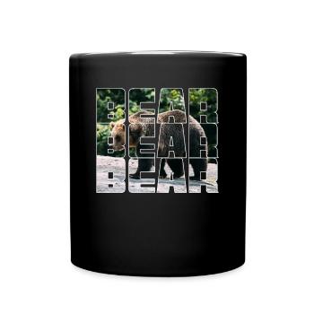 Bear - Full Colour Mug - black - Front