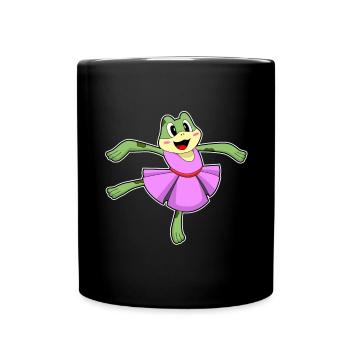 Danse ballerine de la grenouille - Mug uni - noir - Devant
