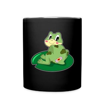 Taches de grenouilles - Mug uni - noir - Devant