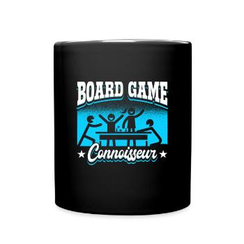 Jeu de société Connaisseur Passionné de jeux de nuit Plateau - Mug uni - noir - Devant