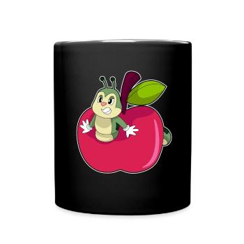 Caterpillar Apple - Mug uni - noir - Devant