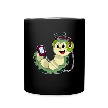 Musique casque Caterpillar - Mug uni - noir - Devant