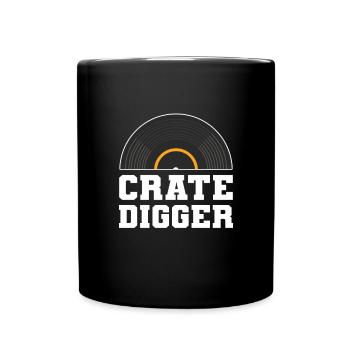 Cage Digger. Lp-collecteur et - Mug uni - noir - Devant