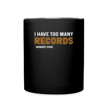 J’ai trop de dossiers. Pour les collectionneurs LP - Mug uni - noir - Devant