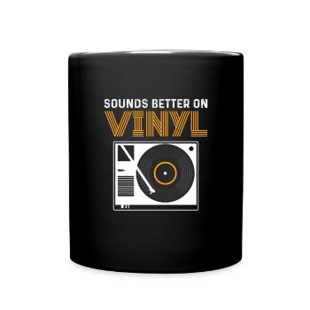 Sonne mieux sur vinyle. Collecter Lp - Mug uni - noir - Devant