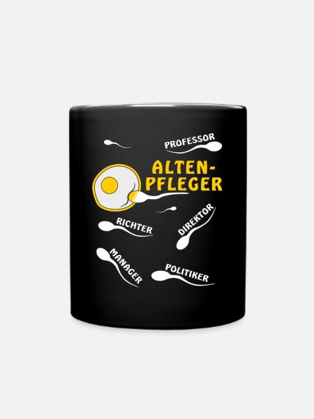 ALTENPFLEGER - Tasse einfarbig - Schwarz