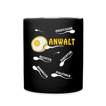 ANWALT - Tasse einfarbig - Schwarz - Vorne