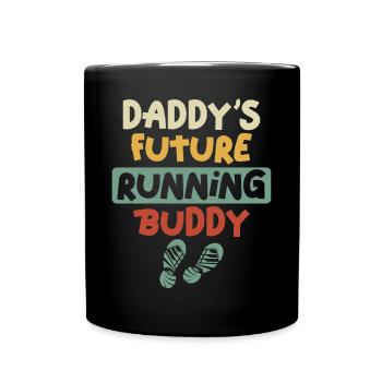 Running Runner Half Marathon Dad - Full Colour Mug - black - Front