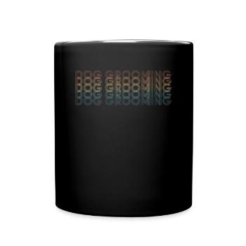 Chemise de coiffeur pour chien Retro Vintage Retro Groomer - Mug uni - noir - Devant