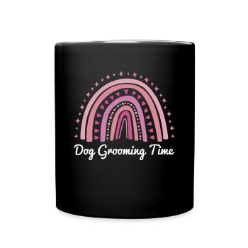 Dog Grooming Time Shirt Gift - Full Colour Mug - black - Front
