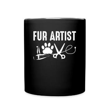 For Artist Dog Hairdresser Shirt Gift - Full Colour Mug - black - Front